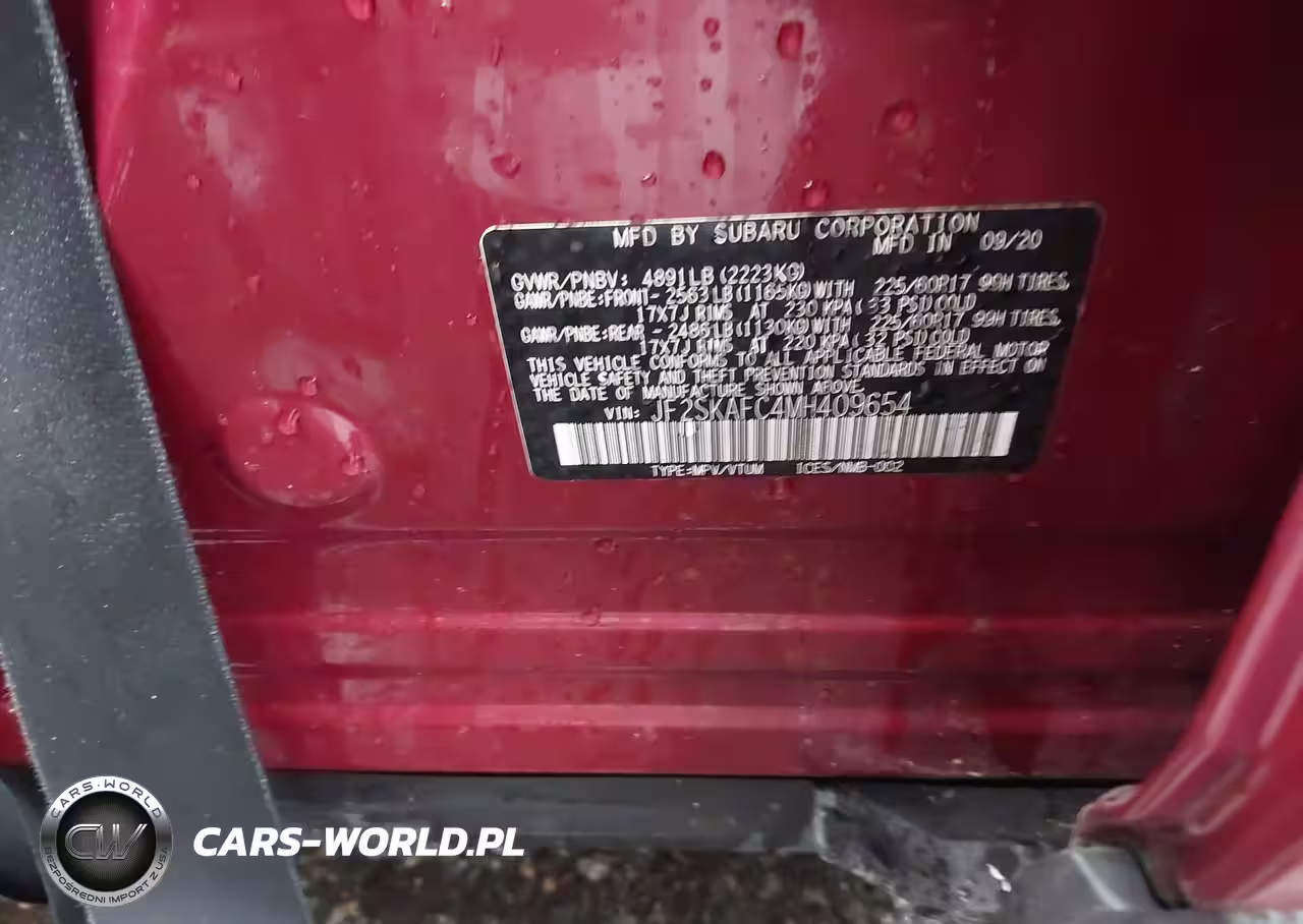2021 Subaru Forester Premium VIN:JF2SKAFC4MH409654 - 9
