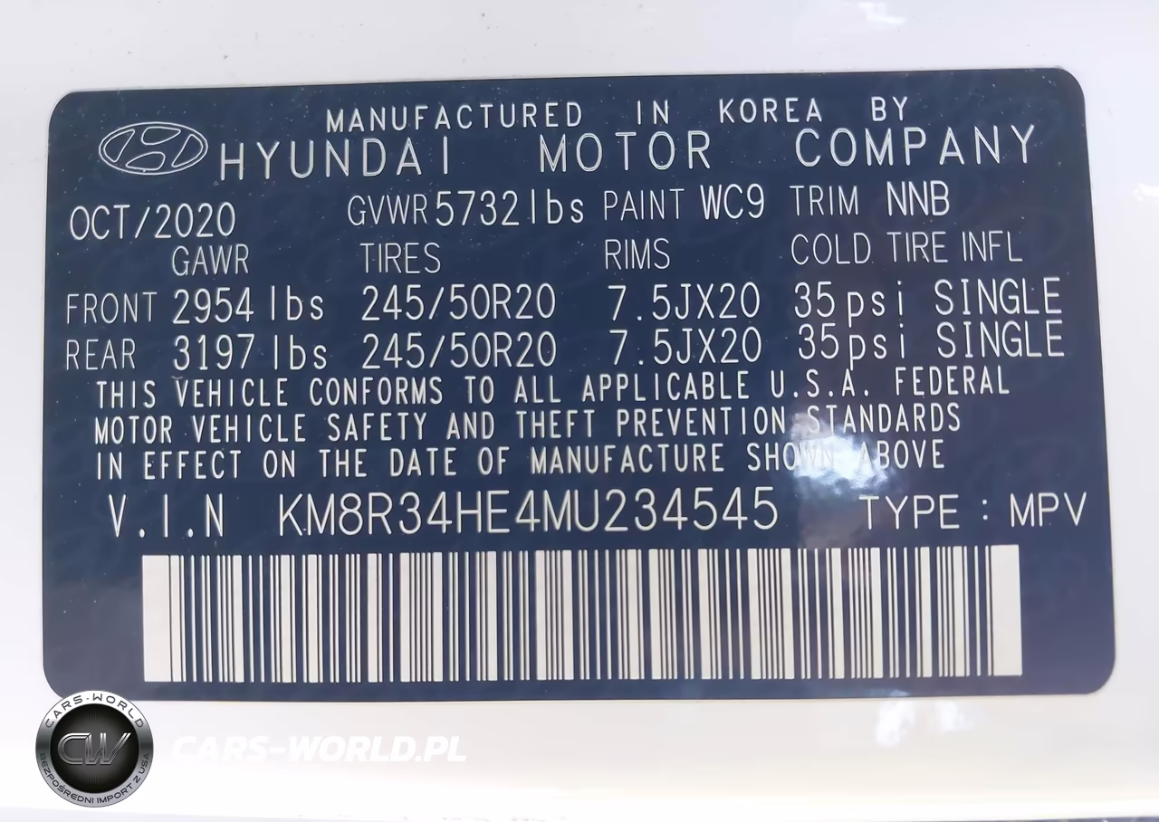 2021 Hyundai Palisade Sel VIN:KM8R34HE4MU234545 - 9