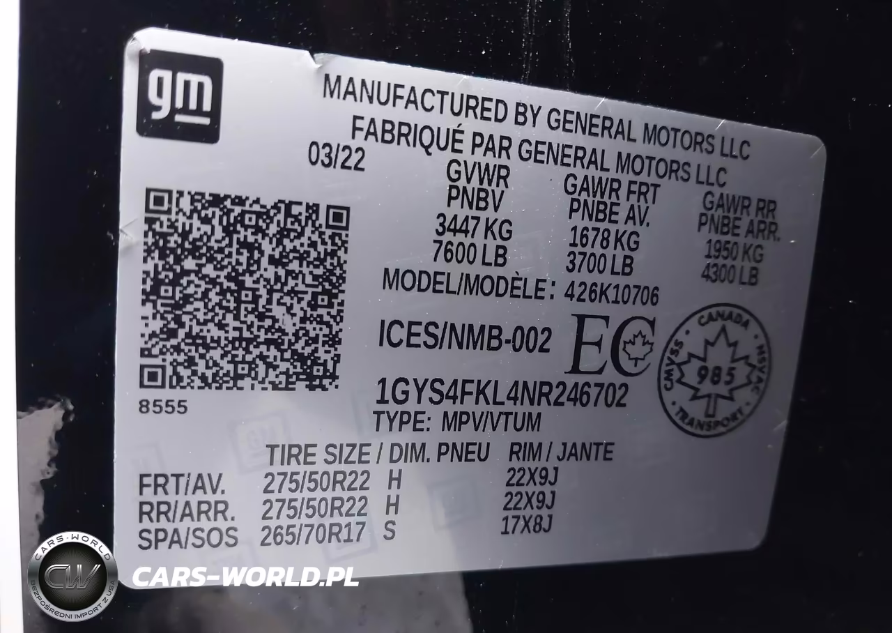 2022 Cadillac Escalade 4Wd Sport VIN:1GYS4FKL4NR246702 - 9