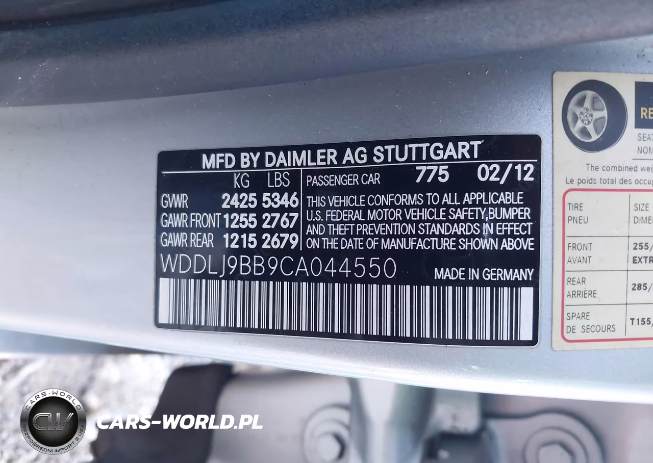 2012 Mercedes-Benz Cls 550 4Matic VIN:WDDLJ9BB9CA044550 - 9