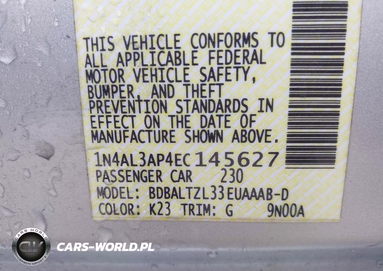 2014 Nissan Altima 2.5 Sv VIN:1N4AL3AP4EC145627 - 9