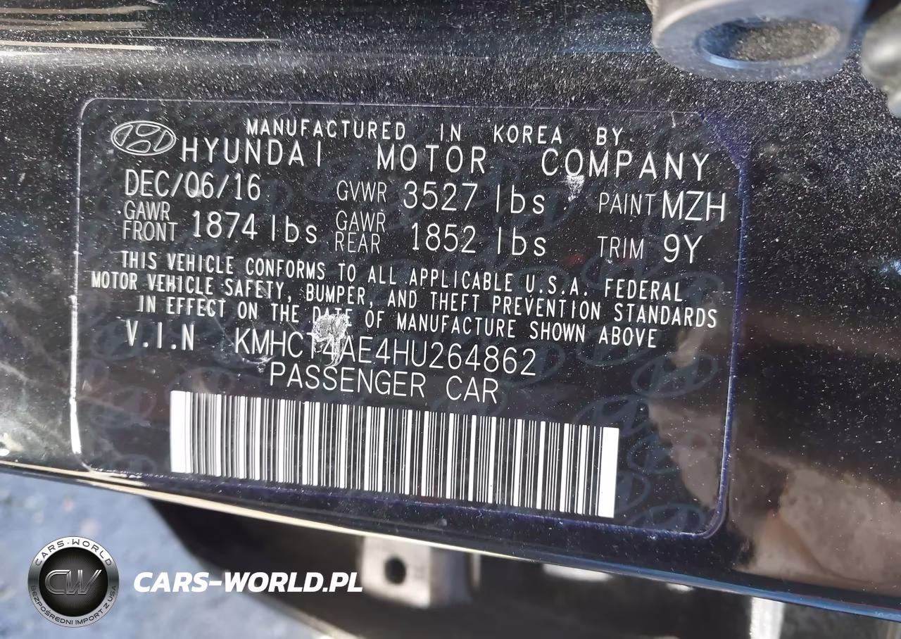2017 Hyundai Accent Se VIN:KMHCT4AE4HU264862 - 9