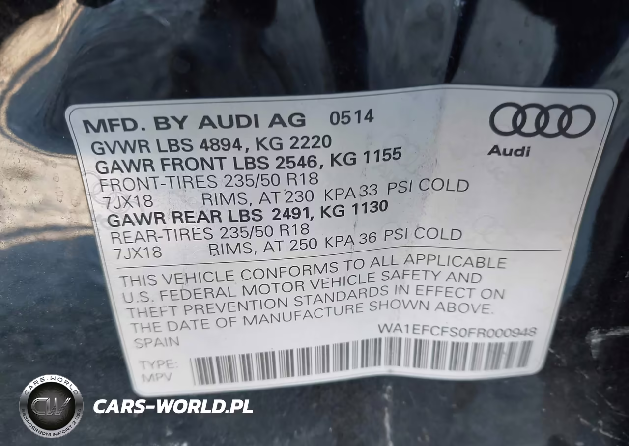 2015 Audi Q3 2.0T Premium Plus VIN:WA1EFCFS0FR000948 - 9