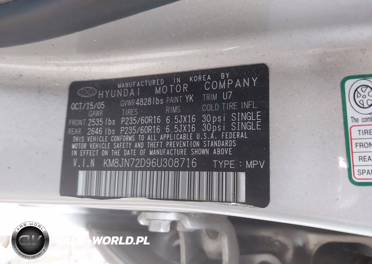 2006 Hyundai Tucson Gls-Limited VIN:KM8JN72D96U308716 - 9
