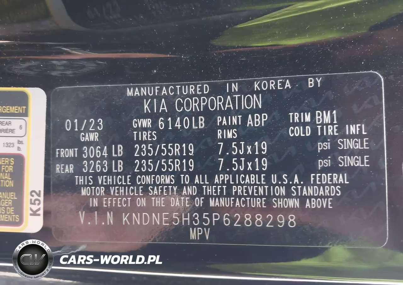 2023 Kia Carnival Mpv Sx Prestige VIN:KNDNE5H35P6288298 - 9