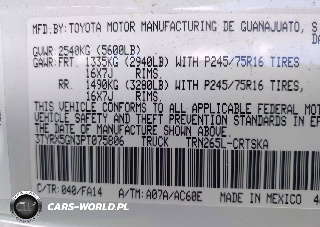 2023 Toyota Tacoma Sr VIN:3TYRX5GN3PT075806 - 9