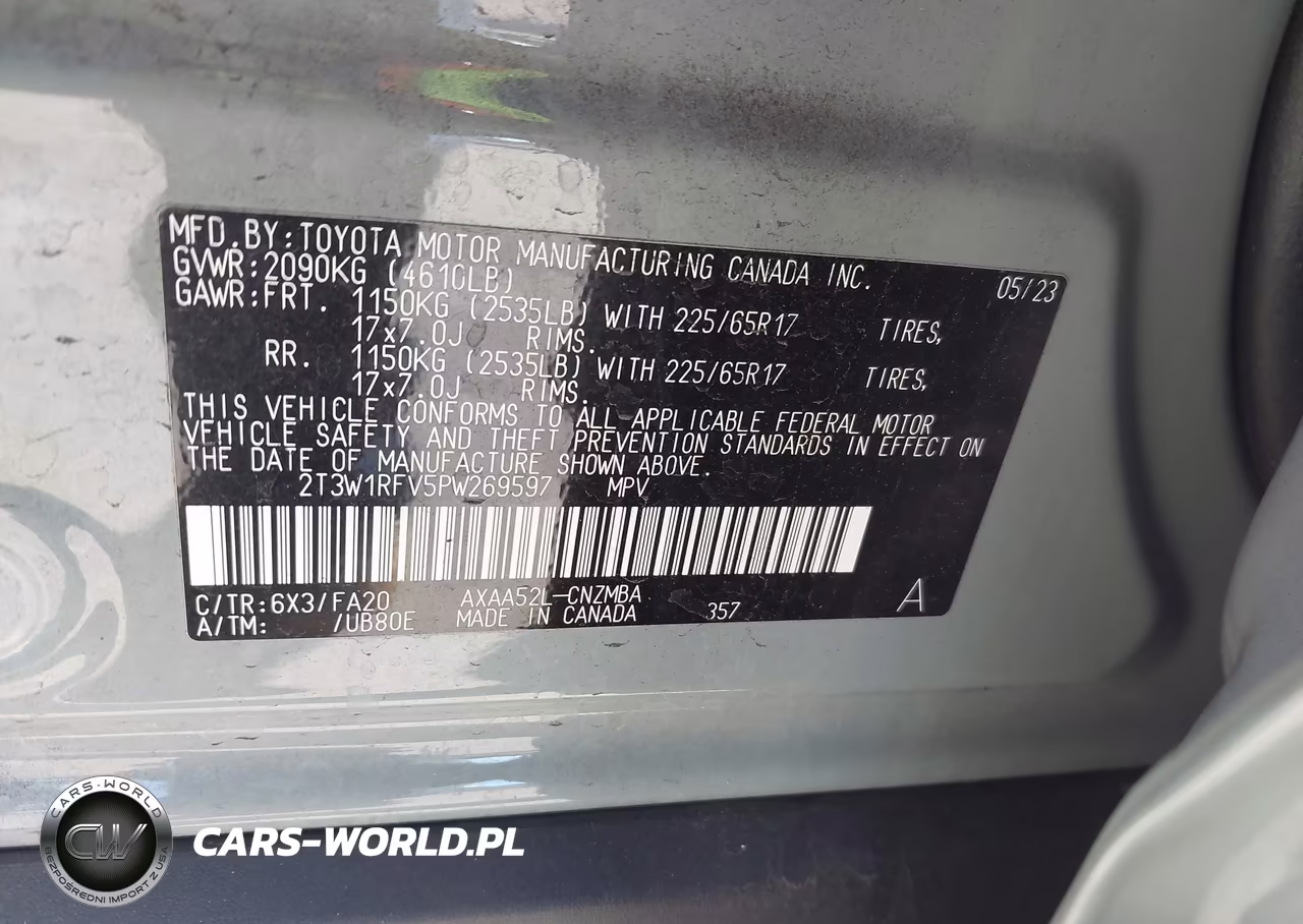2023 Toyota Rav4 Xle VIN:2T3W1RFV5PW269597 - 9