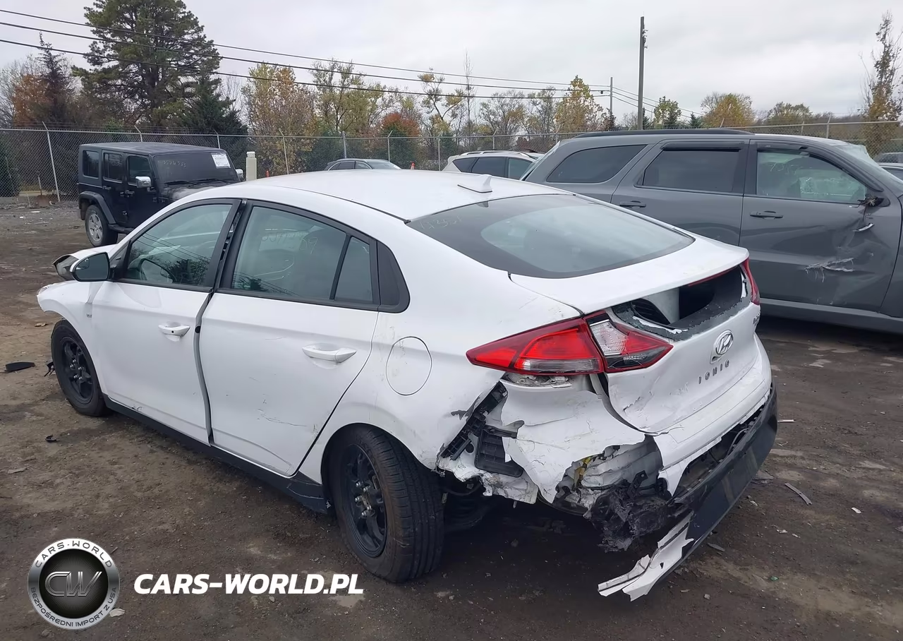 2017 Hyundai Ioniq Hybrid Blue VIN:KMHC65LC3HU030611 - 3