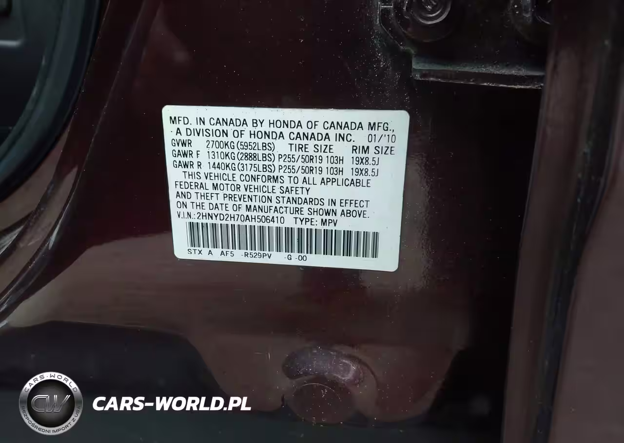 2010 Acura Mdx Advance Package VIN:2HNYD2H70AH506410 - 9