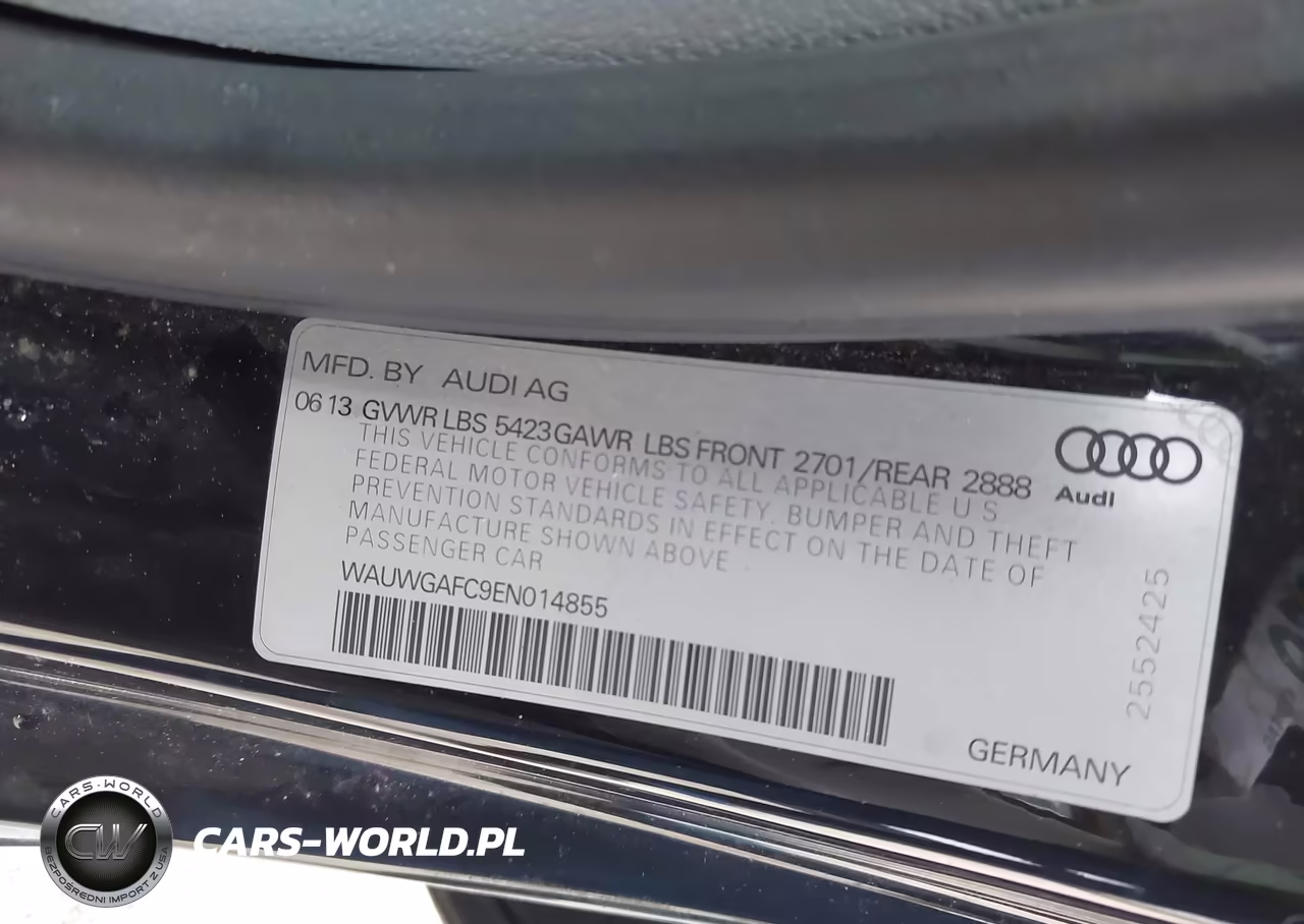 2014 Audi A7 3.0T Premium Plus VIN:WAUWGAFC9EN014855 - 9
