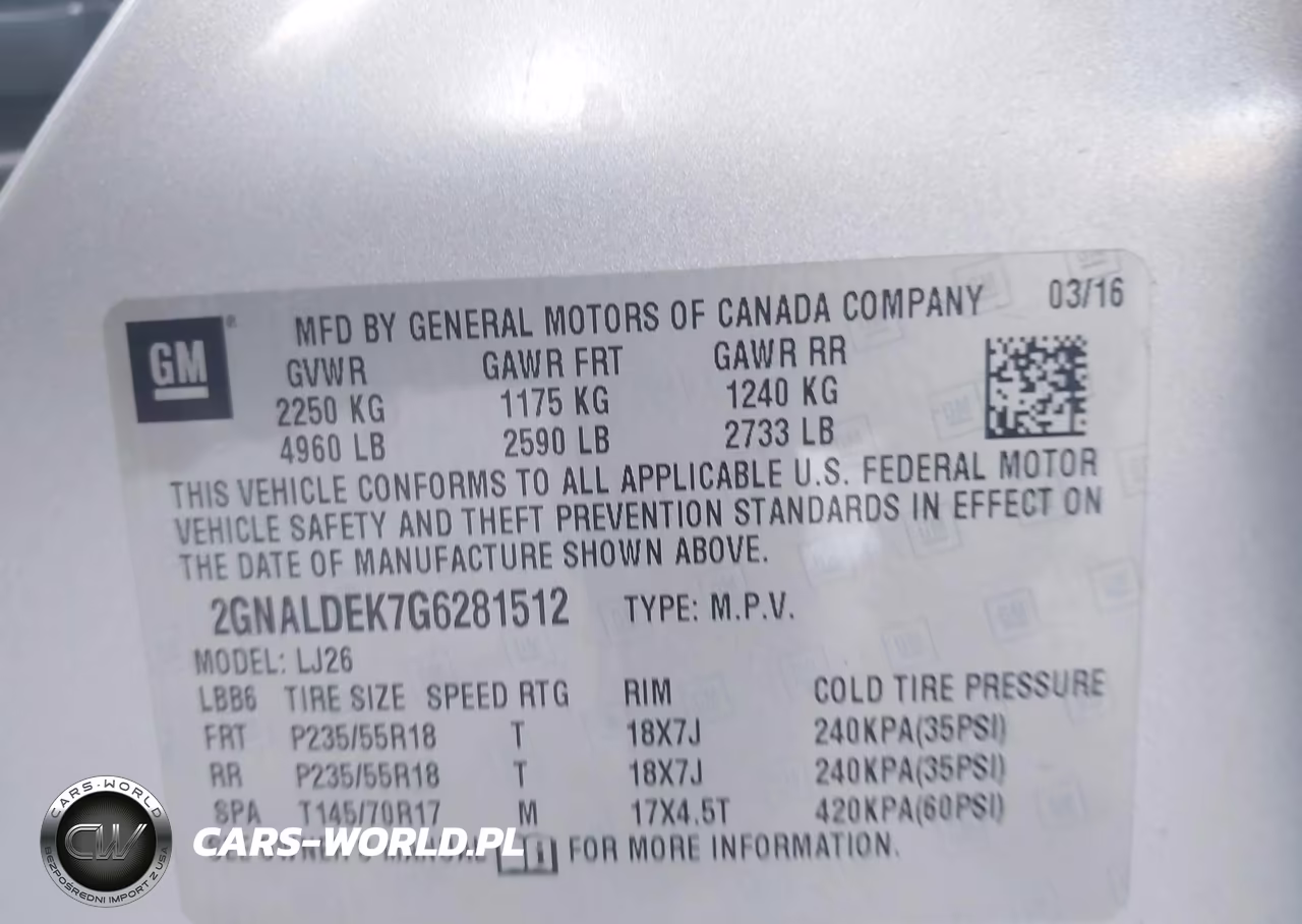 2016 Chevrolet Equinox Ltz VIN:2GNALDEK7G6281512 - 9