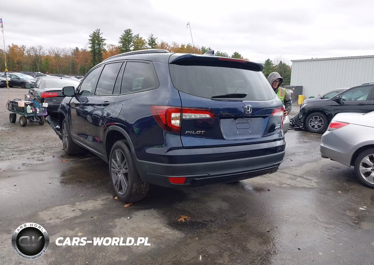 2022 Honda Pilot Awd Sport VIN:5FNYF6H34NB031313 - 3