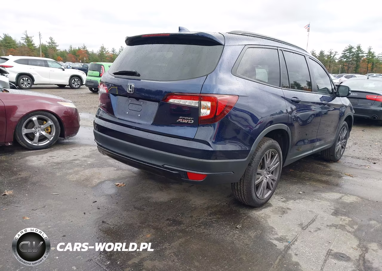 2022 Honda Pilot Awd Sport VIN:5FNYF6H34NB031313 - 4