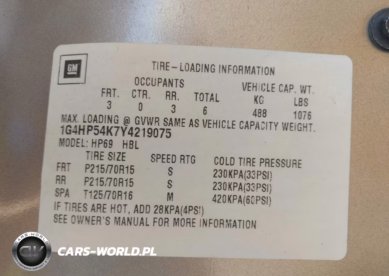 2000 Buick Lesabre Custom VIN:1G4HP54K7Y4219075 - 9