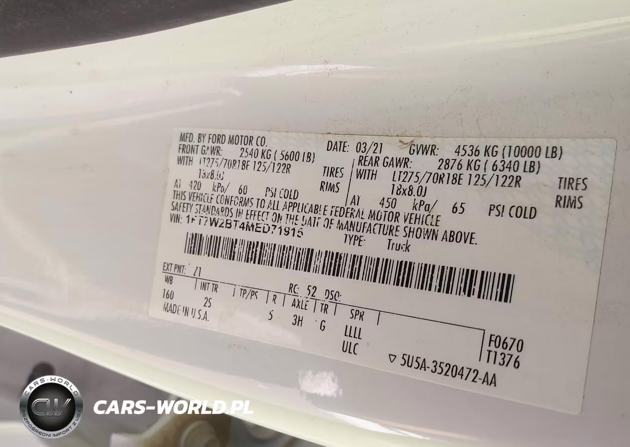2021 Ford F-250 Xlt VIN:1FT7W2BT4MED71915 - 9