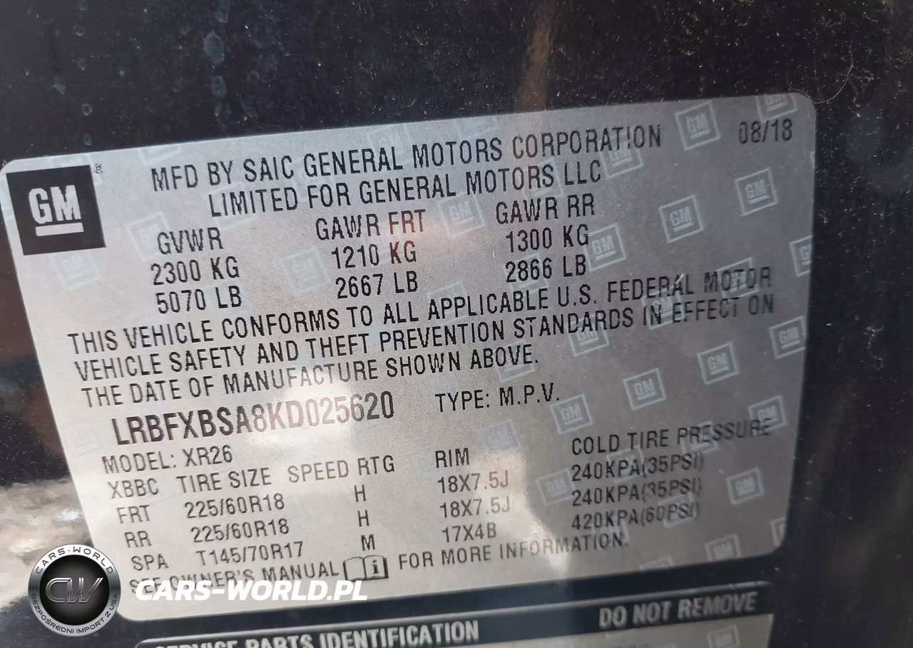 2019 Buick Envision Preferred VIN:LRBFXBSA8KD025620 - 9