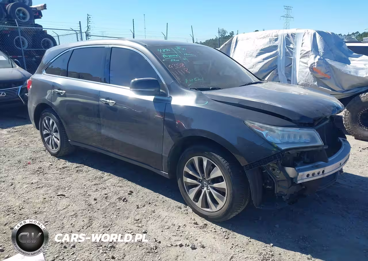 2016 Acura Mdx Technology Acurawatch Plus Packages-Technology Package