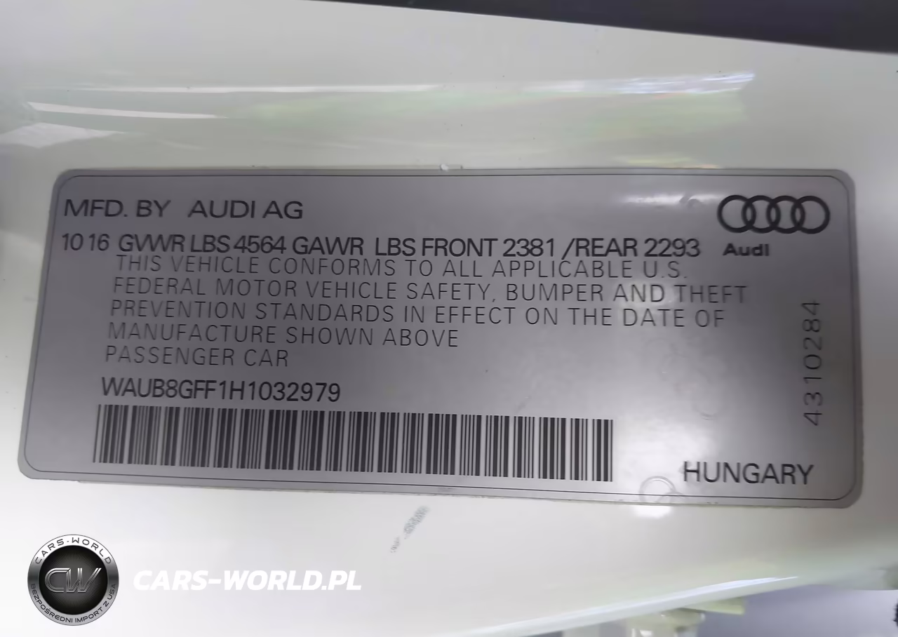 2017 Audi A3 Premium VIN:WAUB8GFF1H1032979 - 9