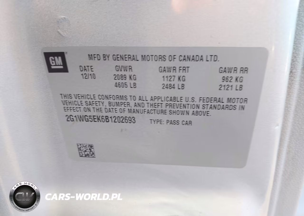 2011 Chevrolet Impala Lt VIN:2G1WG5EK6B1202693 - 7