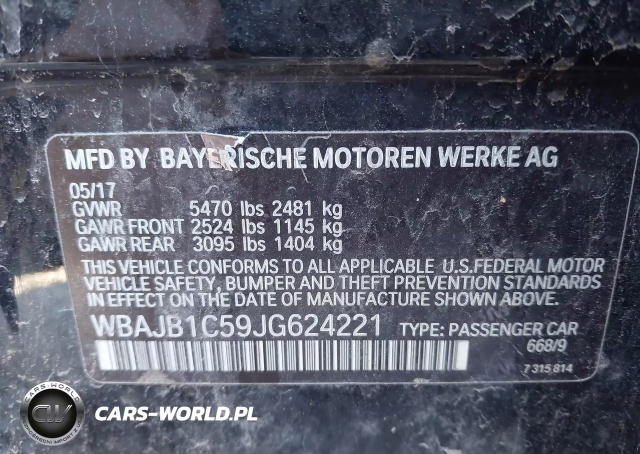 2018 BMW 530E xDrive Iperformance VIN:WBAJB1C59JG624221 - 9