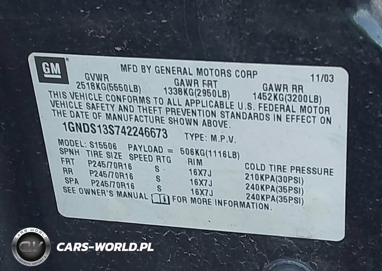 2004 Chevrolet Trailblazer Ls VIN:1GNDS13S742246673 - 8