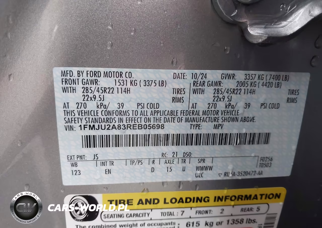 2024 Ford Expedition Limited VIN:1FMJU2A83REB05698 - 9
