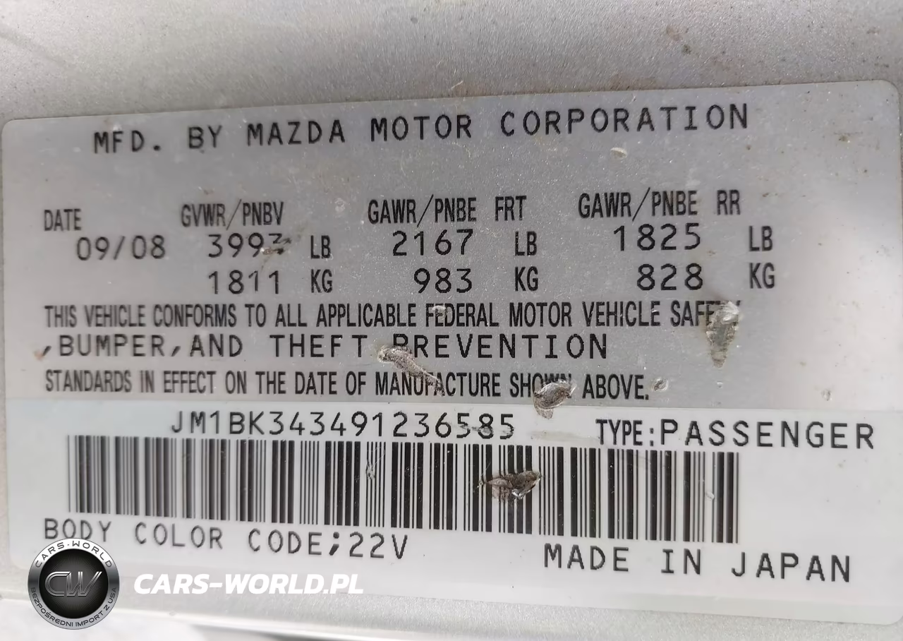 2009 Mazda Mazda3 S Touring VIN:JM1BK343491236585 - 9