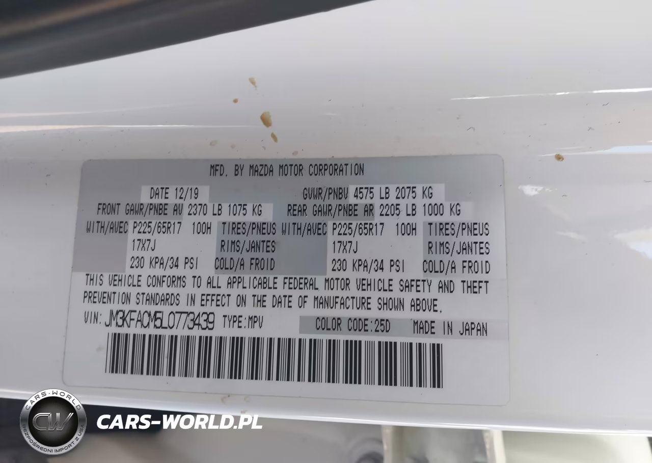 2020 Mazda Cx-5 Touring VIN:JM3KFACM5L0773439 - 9