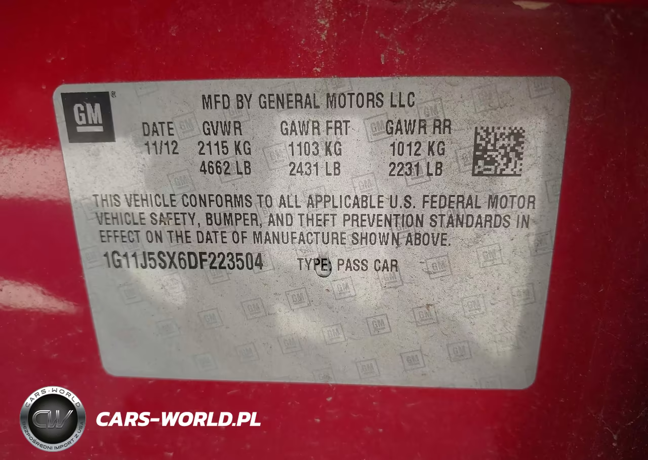 2013 Chevrolet Malibu 2Lz VIN:1G11J5SX6DF223504 - 9