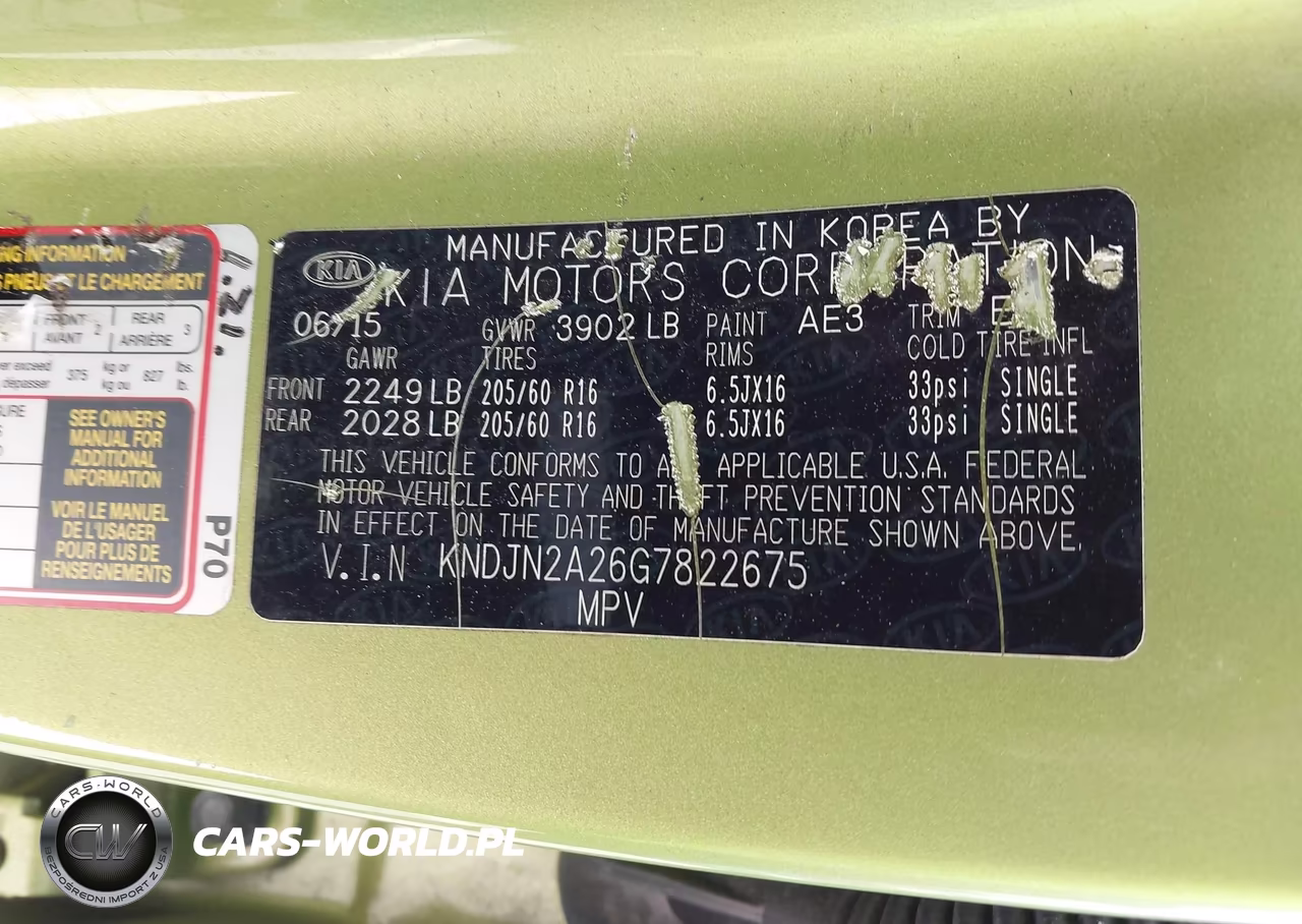2016 Kia Soul VIN:KNDJN2A26G7822675 - 9