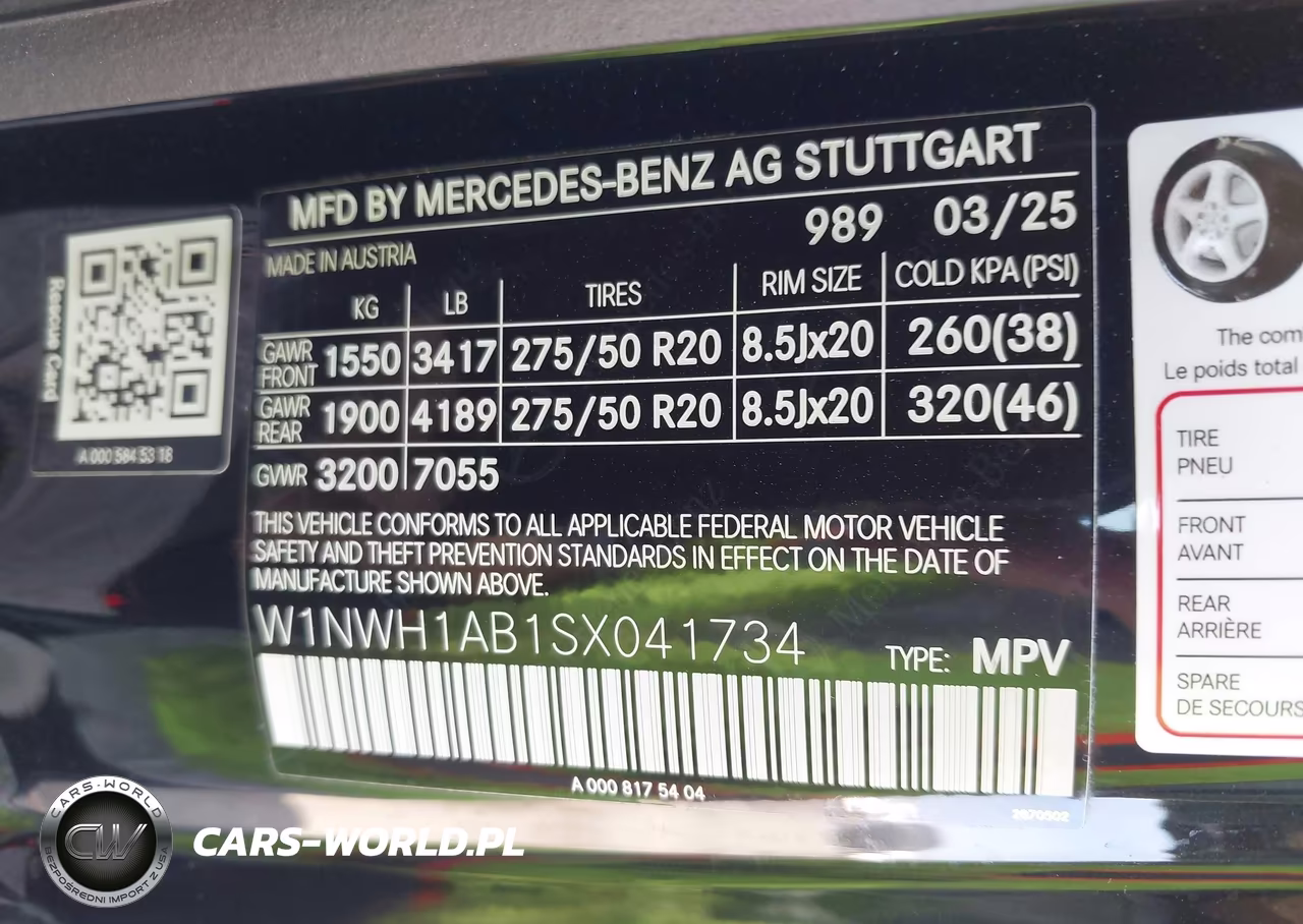 2025 Mercedes-Benz G 550 4Matic VIN:W1NWH1AB1SX041734 - 9