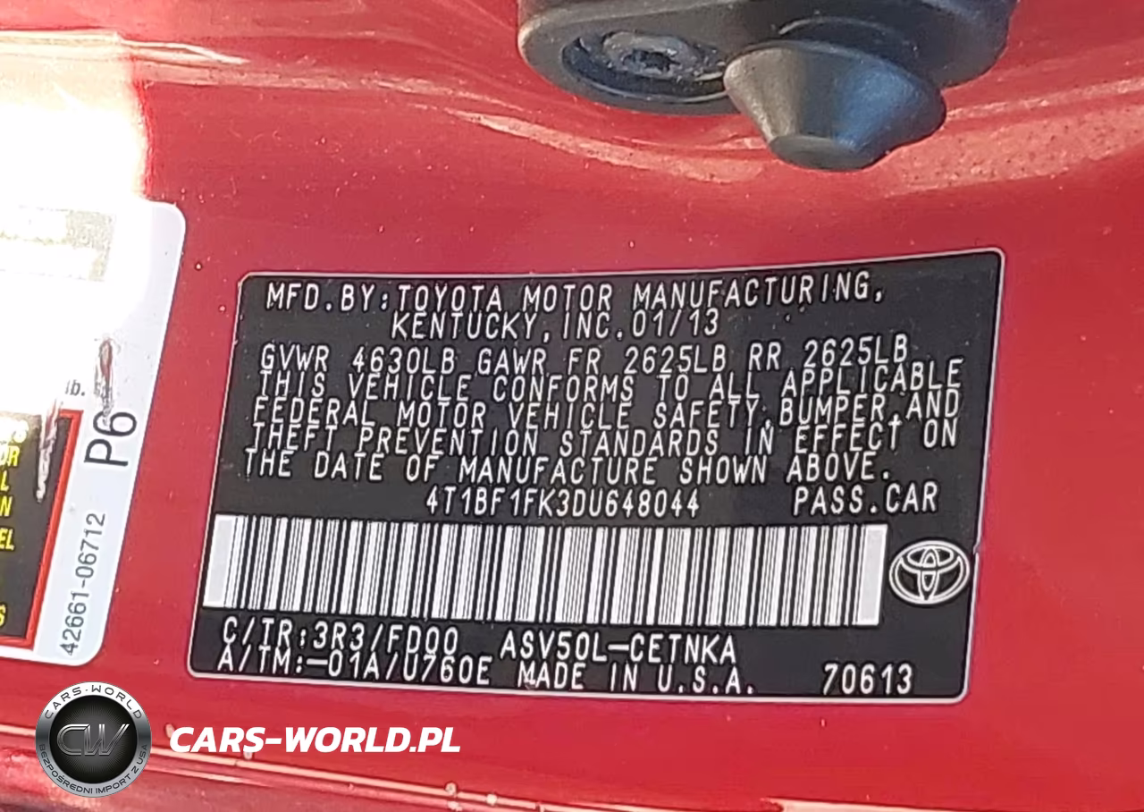 2013 Toyota Camry Le VIN:4T1BF1FK3DU648044 - 9
