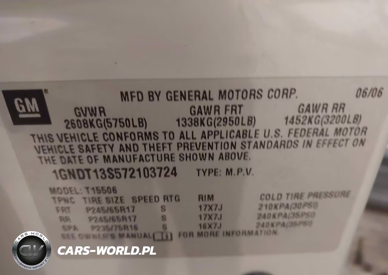 2007 Chevrolet Trailblazer Lt VIN:1GNDT13S572103724 - 9
