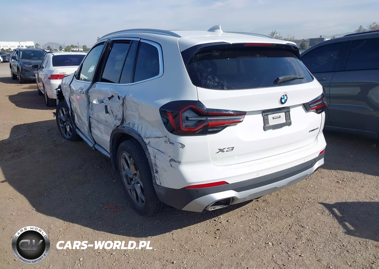 2022 BMW X3 Sdrive30I VIN:5UX43DP06N9M06632 - 3
