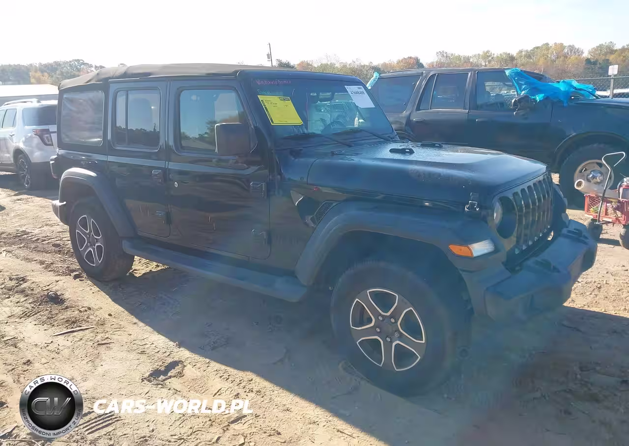 2020 Jeep Wrangler Unlimited Black And Tan 4X4