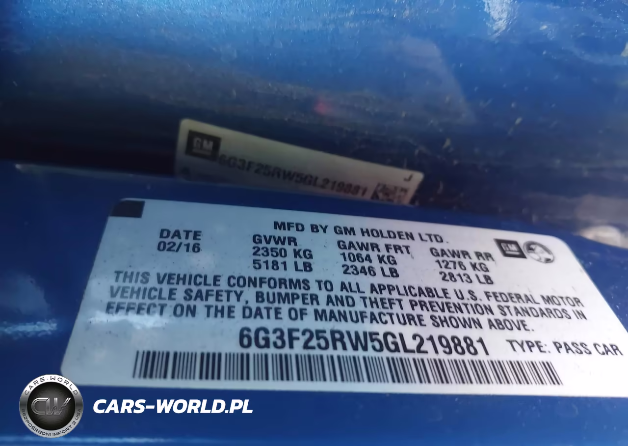 2016 Chevrolet Ss VIN:6G3F25RW5GL219881 - 9