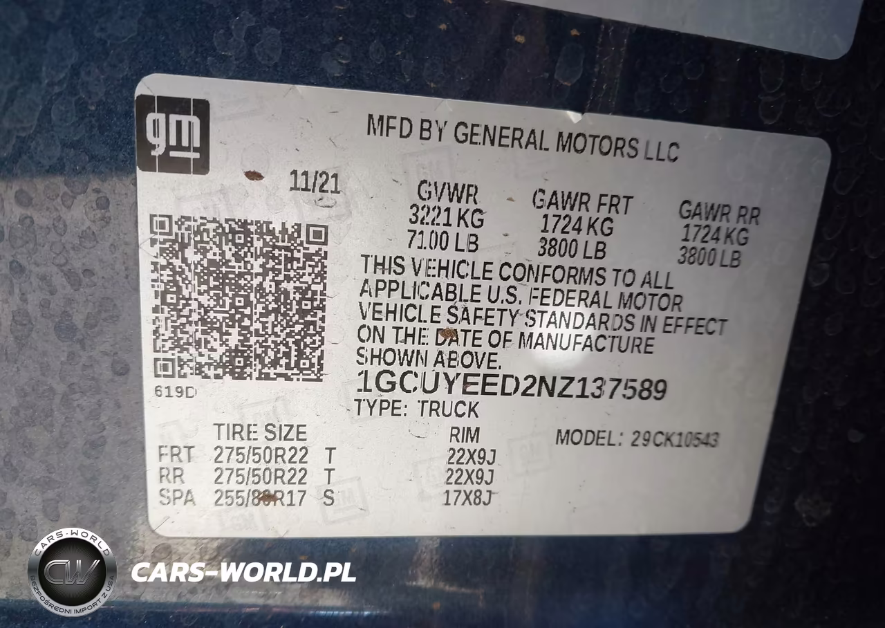 2022 Chevrolet Silverado 1500 Ltd VIN:1GCUYEED2NZ137589 - 9