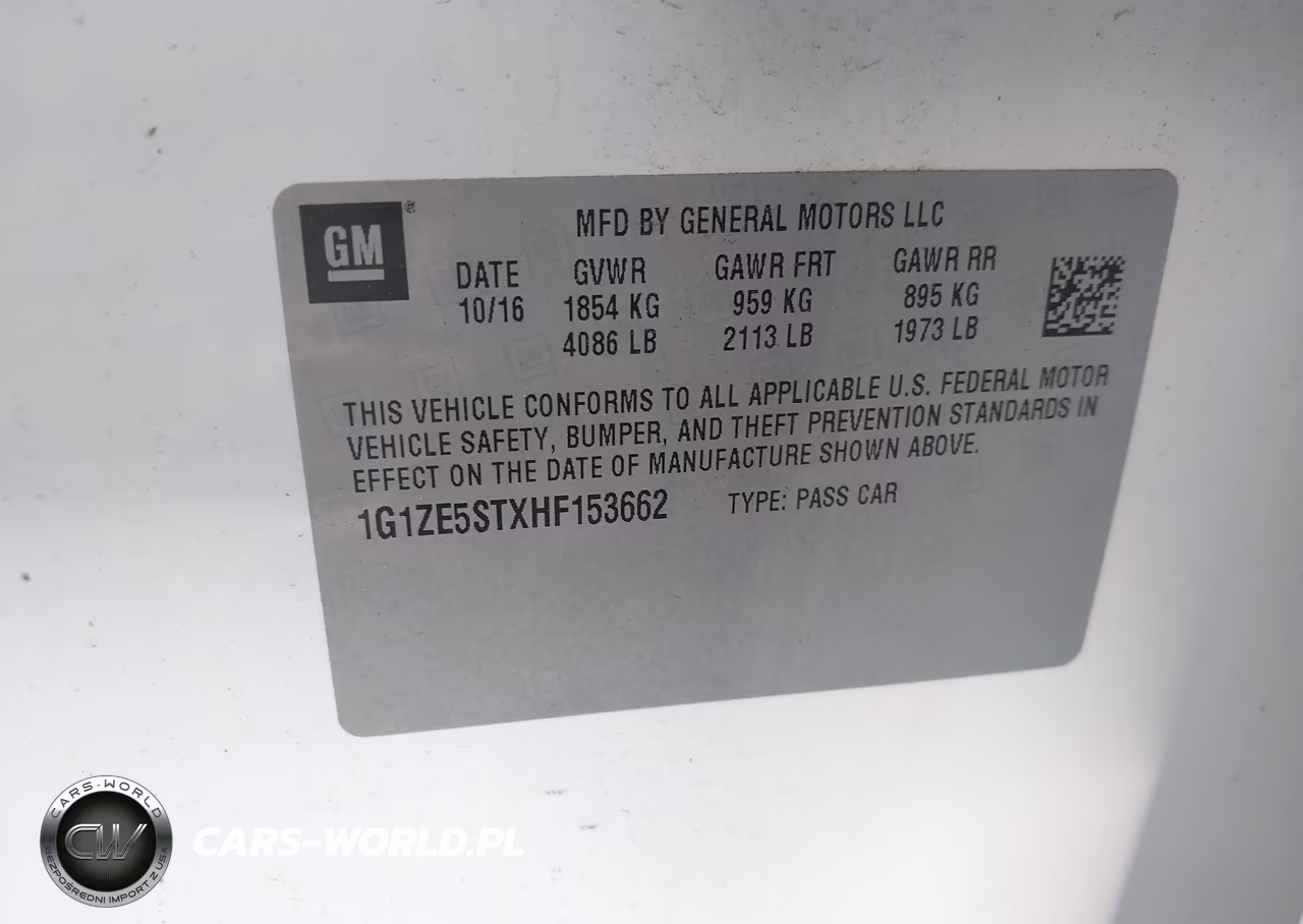 2017 Chevrolet Malibu 1Lt VIN:1G1ZE5STXHF153662 - 9