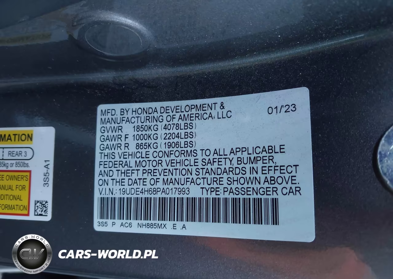 2023 Acura Integra A-Spec Technology VIN:19UDE4H68PA017993 - 9