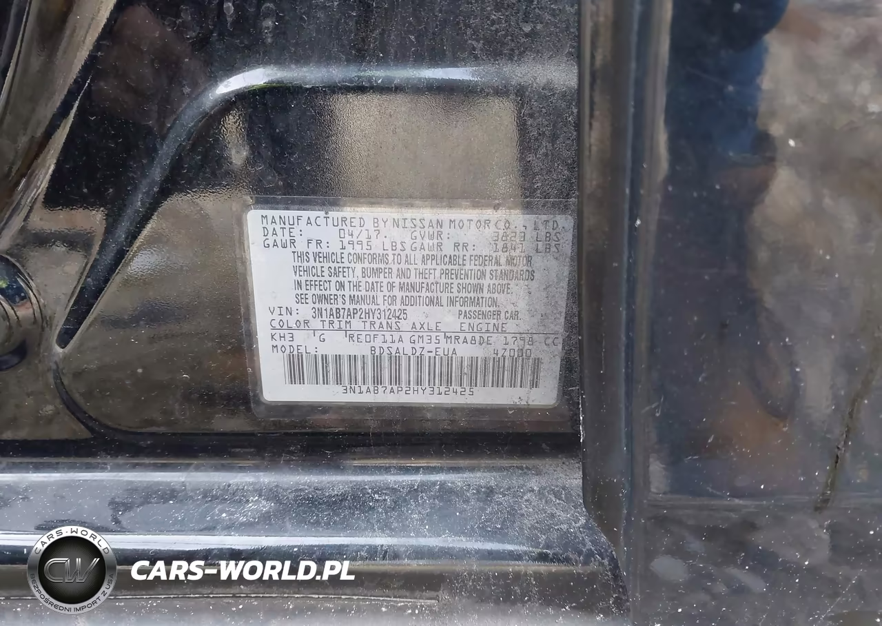2017 Nissan Sentra Sv VIN:3N1AB7AP2HY312425 - 9