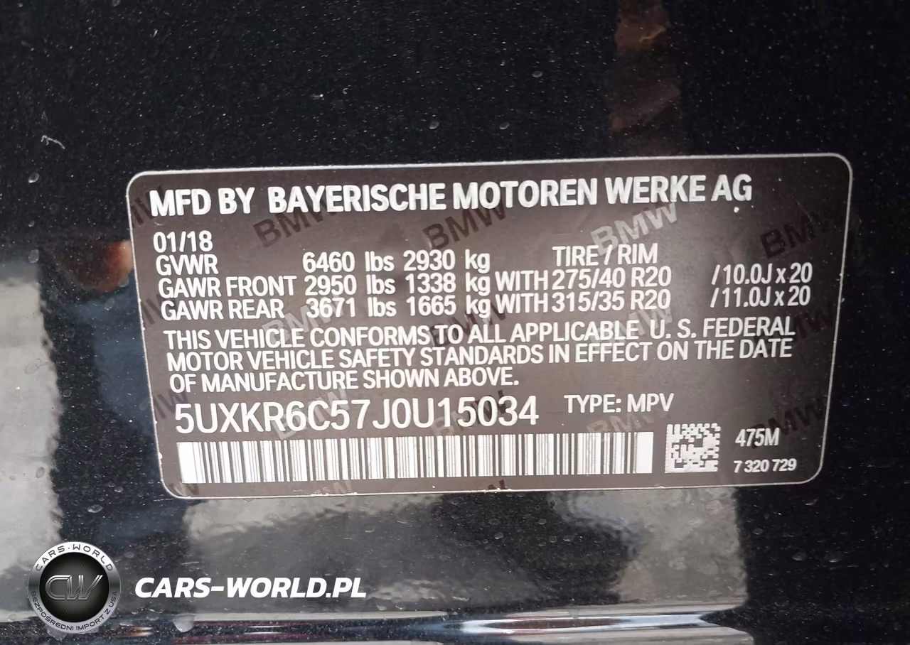 2018 BMW X5 xDrive50I VIN:5UXKR6C57J0U15034 - 9