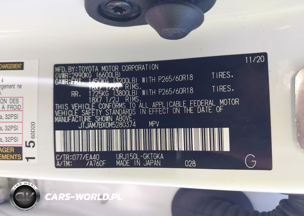 2021 Lexus Gx 460 Premium VIN:JTJAM7BX0M5280374 - 9