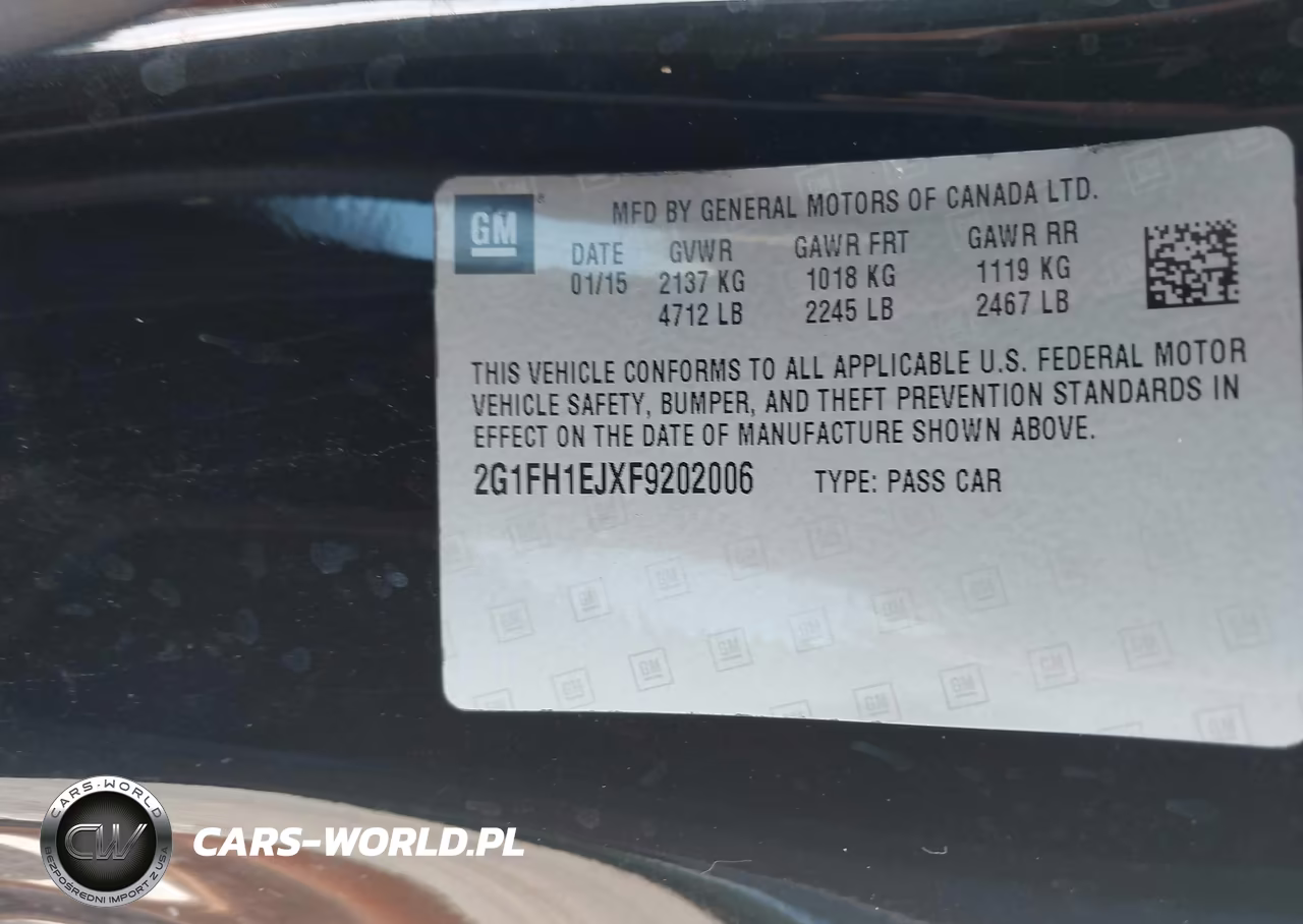 2015 Chevrolet Camaro 1Ss VIN:2G1FH1EJXF9202006 - 9