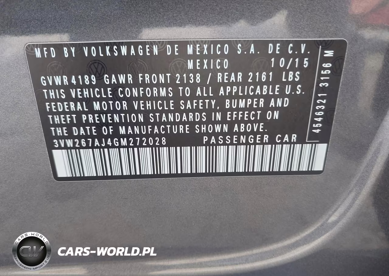 2016 Volkswagen Jetta 1.4T S VIN:3VW267AJ4GM272028 - 9