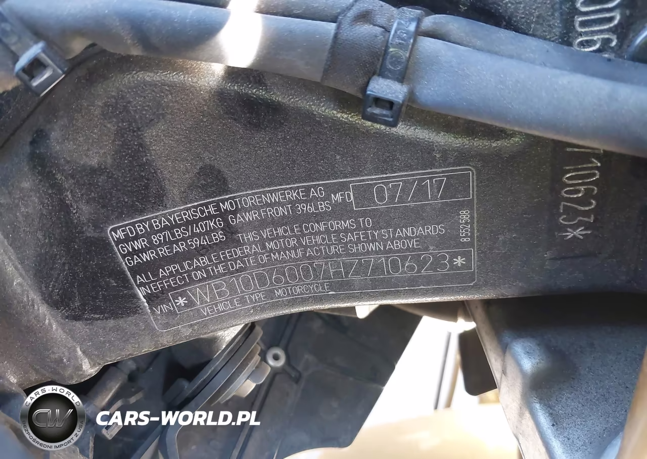2017 BMW S 1000 Rr VIN:WB10D6007HZ710623 - 10