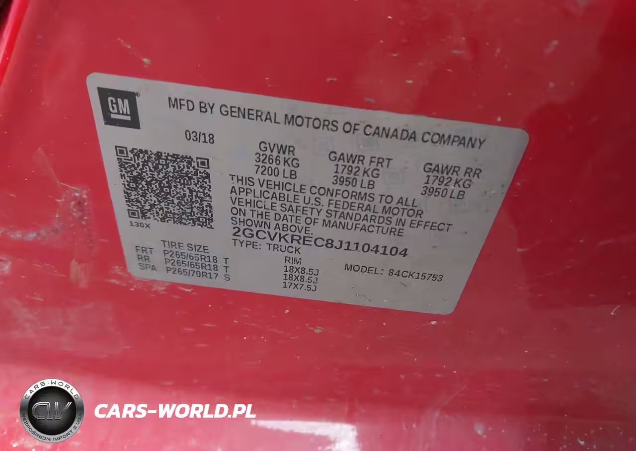 2018 Chevrolet Silverado 1500 1Lt VIN:2GCVKREC8J1104104 - 9