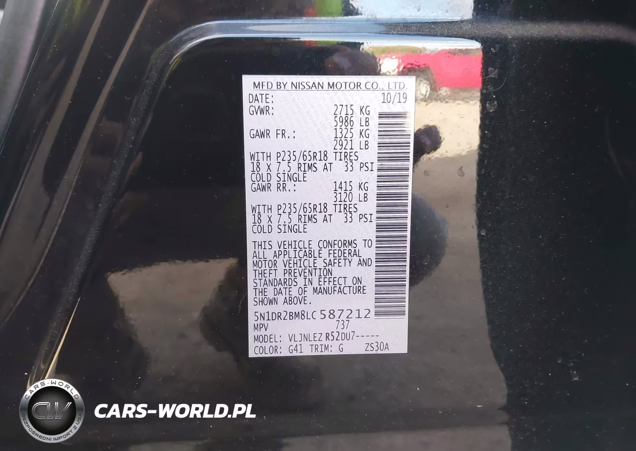 2020 Nissan Pathfinder Sv 4Wd VIN:5N1DR2BM8LC587212 - 9