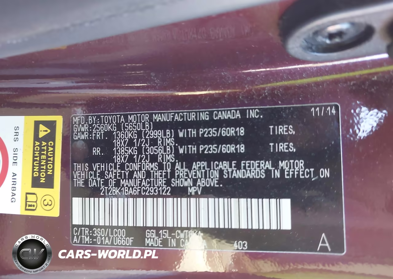2015 Lexus Rx 350 VIN:2T2BK1BA6FC293122 - 9