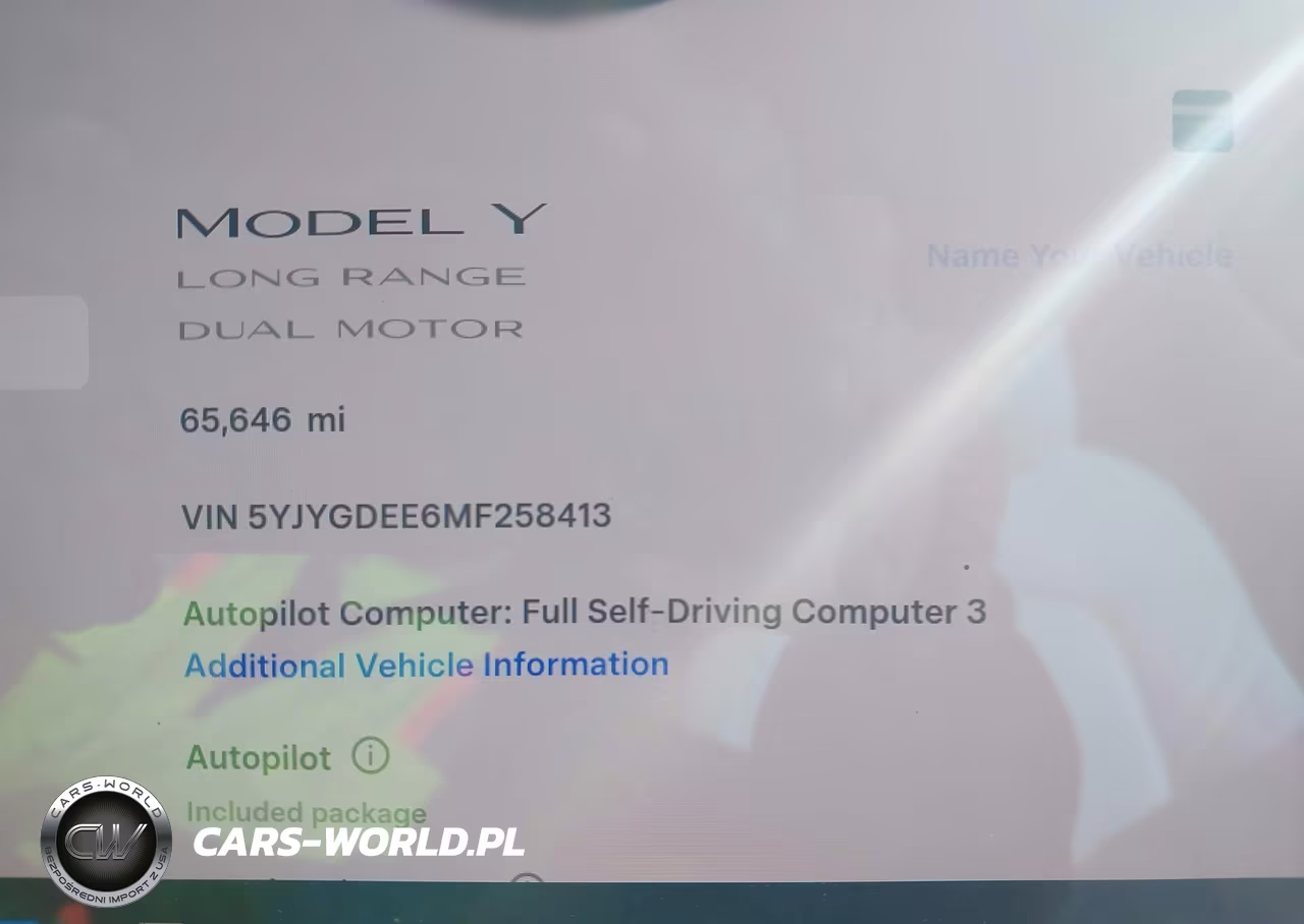 2021 Tesla Model Y Long Range Dual Motor All-Wheel Drive VIN:5YJYGDEE6MF258413 - 7