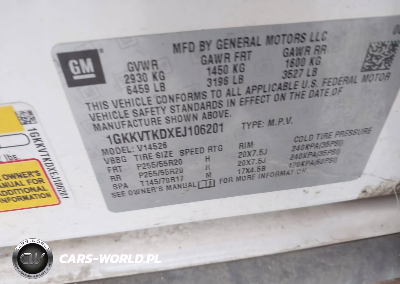 2014 GMC Acadia Denali VIN:1GKKVTKDXEJ106201 - 9